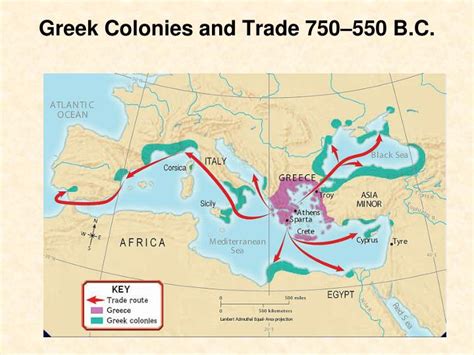 Ancient Greece Trade Routes Map