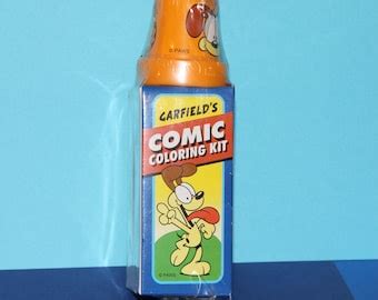 Garfield Crayon Kit Etsy