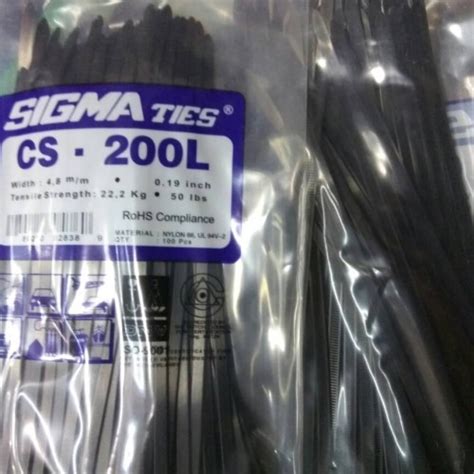 Jual Kabel Ties Sigma L X Mm Pengikat Kabel Putih