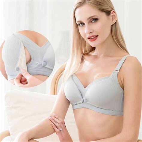 Sexy Front Open Maternity Nursing Bra Pregnancy Breastfeeding Bra Nurse