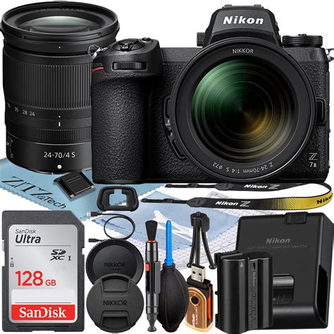 Nikon Z7 Ii Mirrorless Camera With Nikkor Z 24 70mm F4 S Lens Sandisk 128gb Memory Card