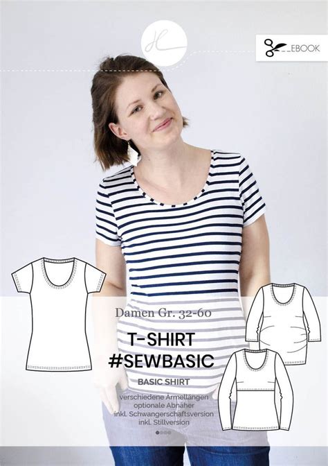 Anleitung Tshirt Sewbasic Schnittmuster Frauen Shirt N Hen