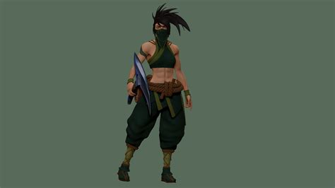 Akali League Of Legends 3d Model 3d Printable Cgtrader