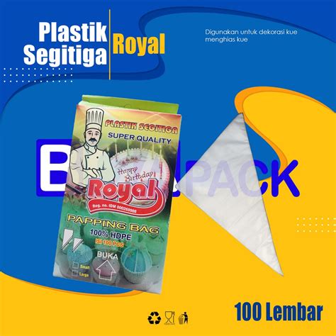 Jual Plastik Segitiga Royal Piping Bag Hdpe Lembar Shopee