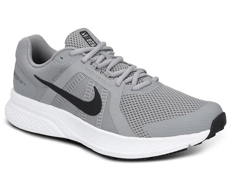 Nike Mens Run Swift 2 Running Shoes Greyblackwhite Nz