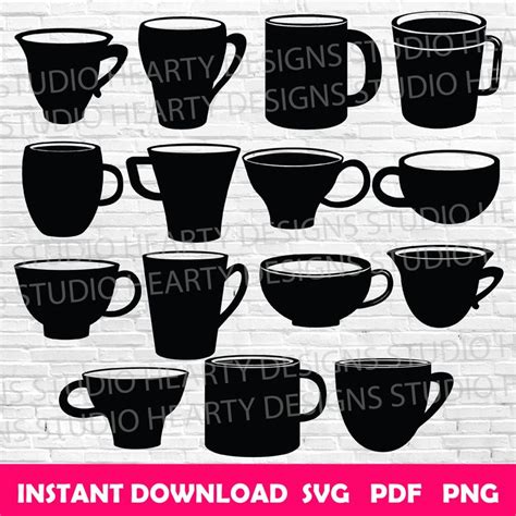 Cup Svg Cups Svg Tea Cup Svg Coffee Mug Svg Cup Cricut Svg Cup Vector
