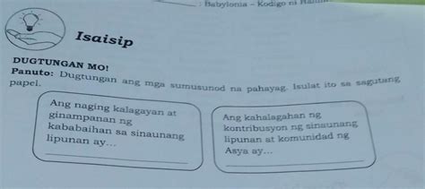 Dugtungan Ang Sumusunod Sa Mga Pahayag Upang Makabuo Ng Mga