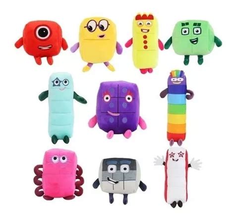 Numberblocks Pelúcia Matemática Didático Crianças Infantil Escorrega