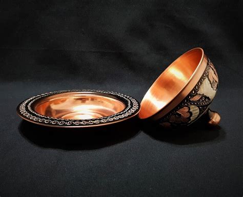 Copper Bowl Sugar Bowl With Lid Turkish Delight Bowl With Etsy