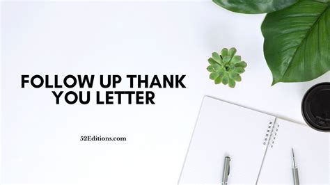 Follow Up Thank You Letter // Get FREE Letter Templates (Print or Download)