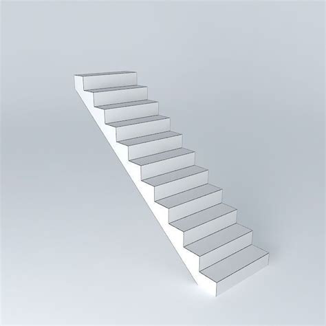 Stairs Set Of Free 3d Model Cgtrader