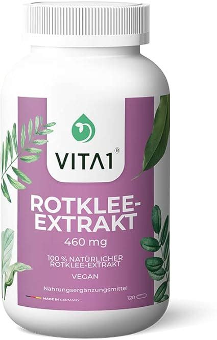 Vita Rotklee Extrakt Mg Kapseln Monate Vorrat F R Das