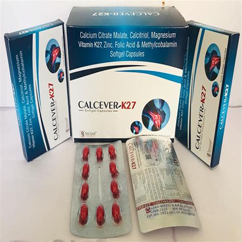 Calcever K27 Softgel Capsules See Ever Healthcare Pvt Ltd