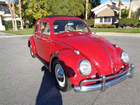 Volkswagen Beetle Classic Ragtop 1962 Red For Sale 4524802 1962