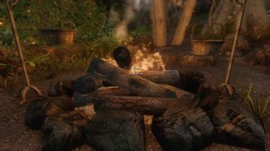 Rest By Campfire Base Object Swapper At Skyrim Special Edition Nexus