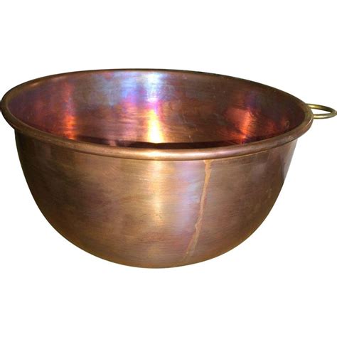 Vintage Solid Copper Mixing Bowl Copper Bowl French Vintage Bowl