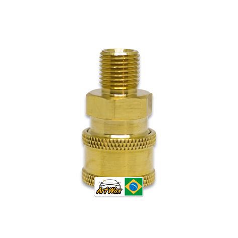 Bico Engate Rápido 1 4 Dourado Para Snow Foan Detailer