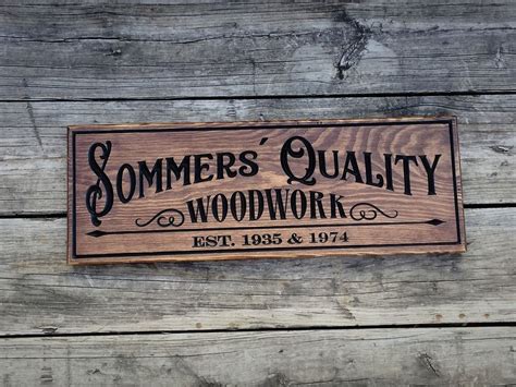 Buy Handmade Custom Carved Wood Sign Woodworking Workshop Sign Made