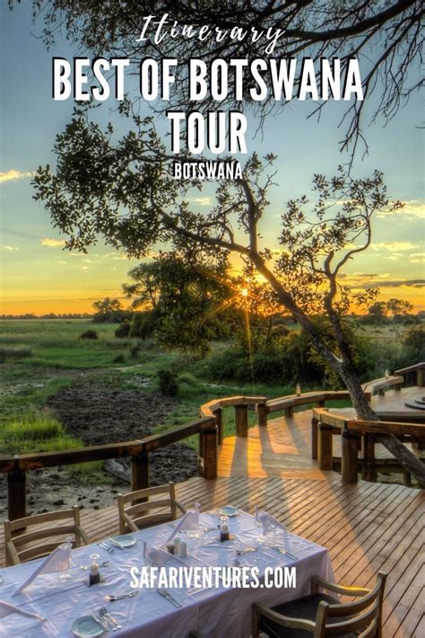 Best Of Botswana Tour 7 Days 6 Nights Safari Ventures Botswana