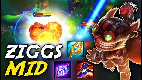 Ziggs Mid DaÑo Salvaje En Wild Rift Youtube