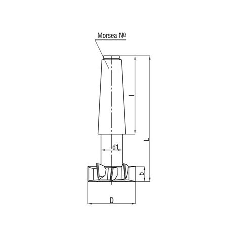 Frez teowy 72x35 mm HSS Dolfamex DIN 851 Stożek Morse a