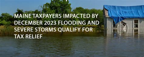 Maine Taxpayers Impacted By December 2023 Flooding And Severe Storms