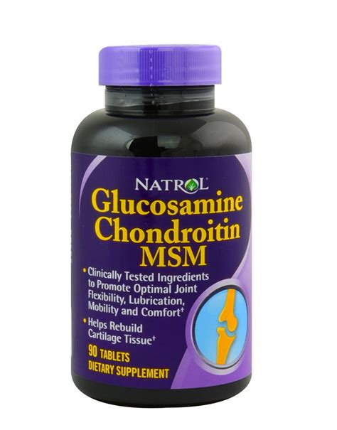 Glucosamine Chondroitin MSM by NATROL (90 tablets)