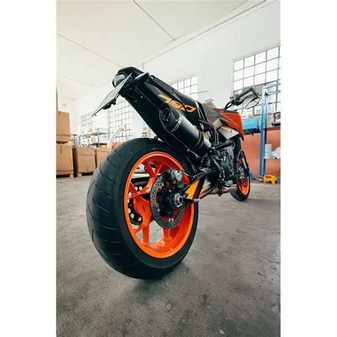 Exhaust For Ktm Duke 790 2018 2020 Doublefire Titanium Black