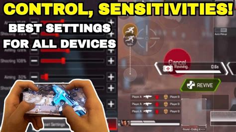 Apex Legends Mobile Best Settings Control And Sensitivities Youtube