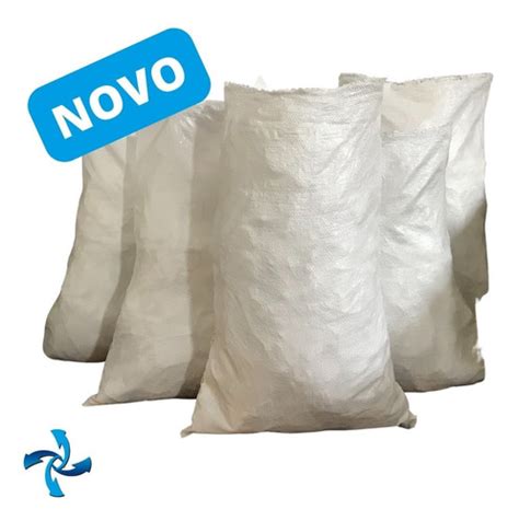 100 Sacos Ráfia 60x90 Novo Convencional Para 50kg Parcelamento sem juros