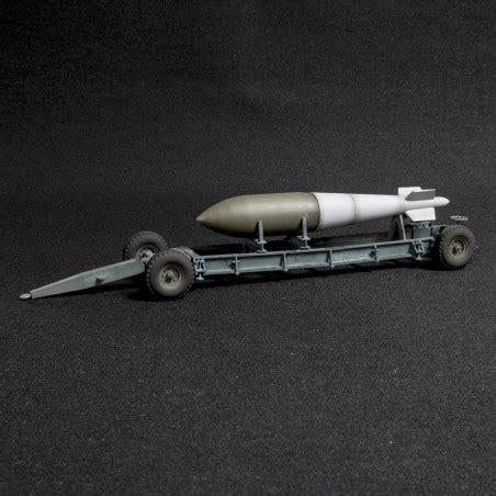 British WWII bomb Tallboy with trolley