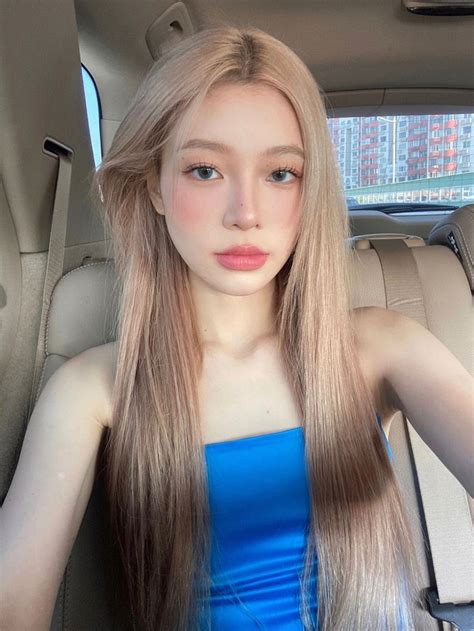 💕💕☁️☁️ Girl Hair Color Korean Girl