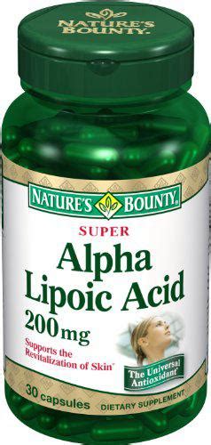 Buy NatureS Bounty Super Alpha Lipoic Acid 200 Mg Online 846 From