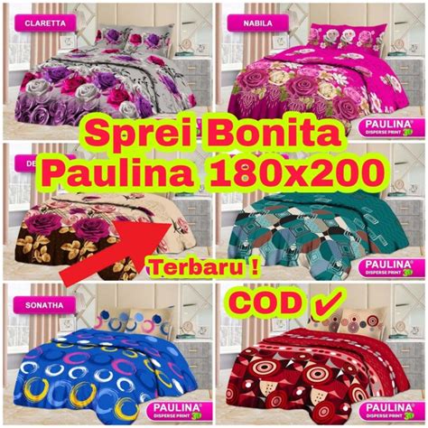 Jual Sprei Bonita Paulina D X Motif Terbaru Harga Grosiran