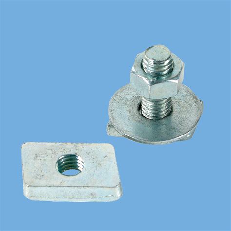 Carbon Steel Zinc Plated Rhombus Hammer Head Bolt Pressed For Channel