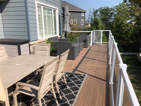 Azek Vintage Collection English Walnut Contemporary Deck Ottawa By Exterior Craft Houzz