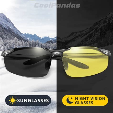 Aluminum Magnesium Photochromic Polarized Sunglasses Men Driving