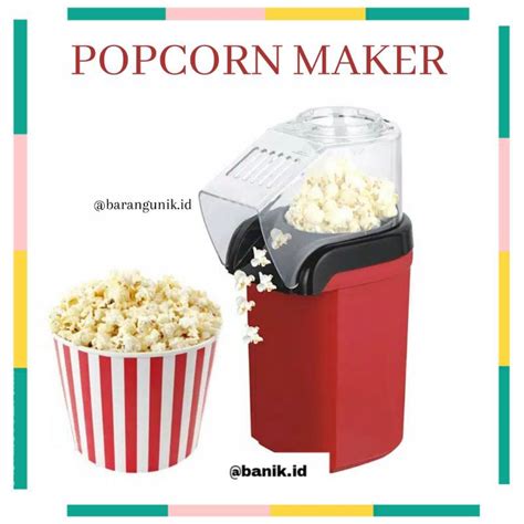 Jual Alat Mesin Pembuat Popcorn Popcorn Maker Elecktric Listrik Free