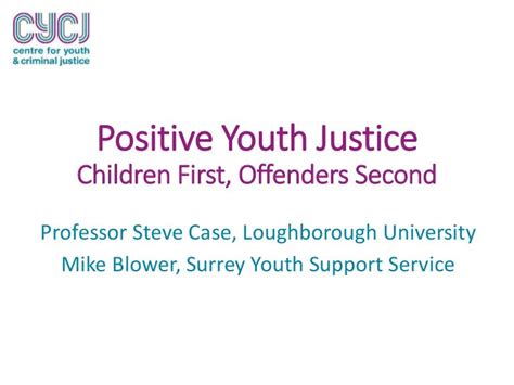 Positive Youth Justice