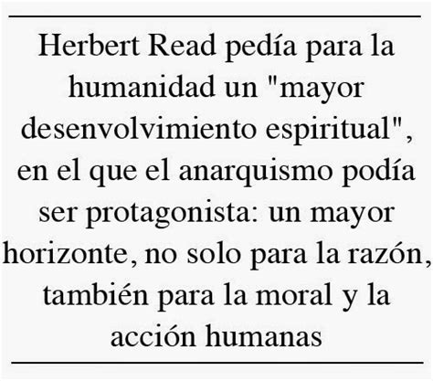 Reflexiones desde Anarres La filosofía anarquista de Herbert Read