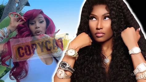 Nicki Minaj Vs Cardi B The Battle Of The Roll Out Imitations Youtube