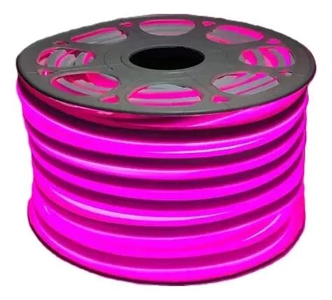 Manguera Neon Flex Led Rollo M Ip V Construled L Rosa Env O Gratis