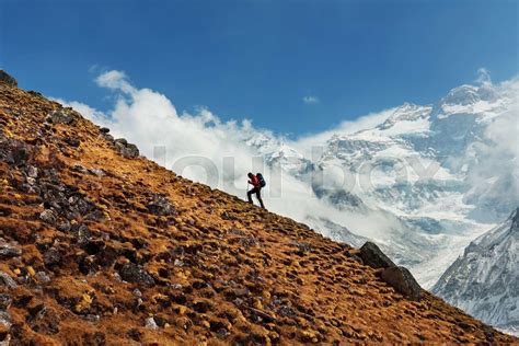 Hike in Himalayas | Stock image | Colourbox