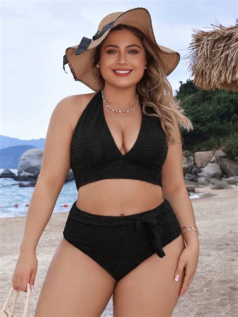 Shein Swim Curve Ensemble Bikini Grande Taille Mode En Ligne Shein