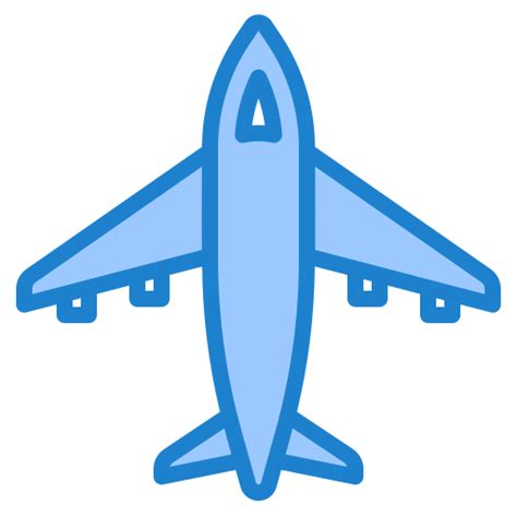 Blue Airplane Icon Png