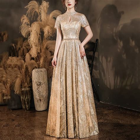 Uhr wählen Ausführbar abendkleid lang gold glitter Gefängnis Wohnzimmer