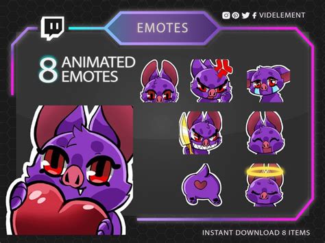 Animated Emotes Twitch Emotes Discord Emotes Twitch Sub Emotes Love Emote Furious Emote