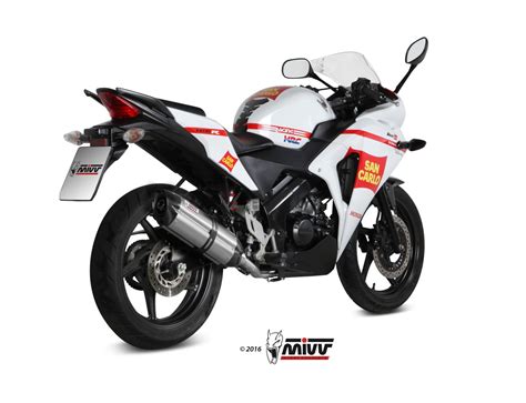 Pot déchappement HONDA CBR 125 R Mivv Suono Inox H 060 L7 Mivv