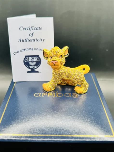 DISNEY ARRIBAS BROTHERS Jeweled Simba From The Loin King Swarovski