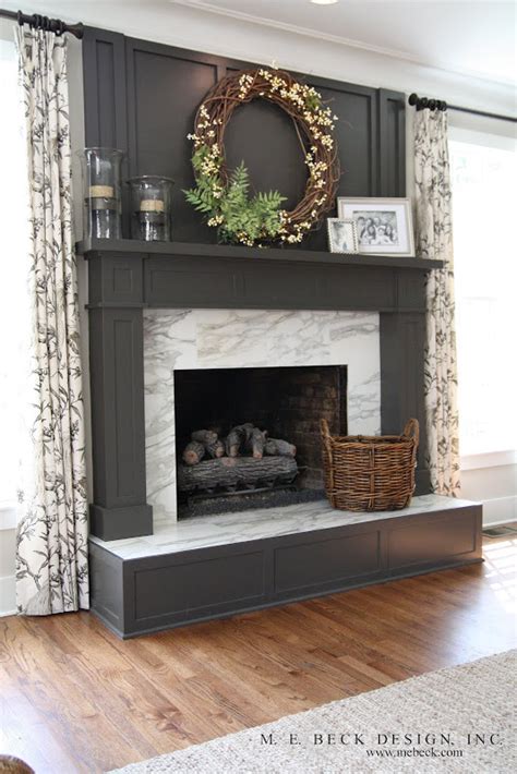 Beautiful Dark Gray Black Fireplaces Addicted Decorating Paint